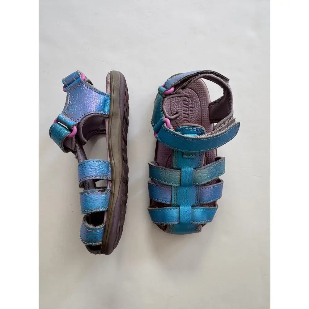 See Kai Run Paley II sandals in iridescent blue